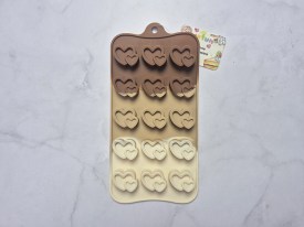 Molde silicona tricolor bombones corazon y corazoncitos